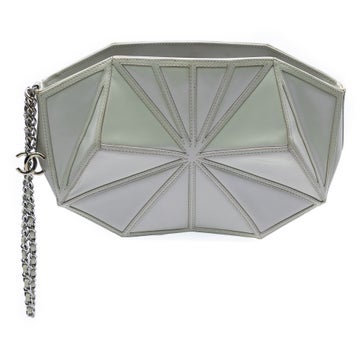 Chanel Pearlescent Lambskin Midnight Swim Wristlet Clutch