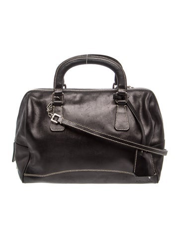 Leather Top Handle Bag Vintage