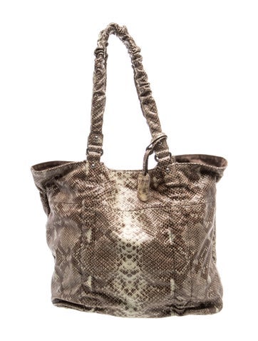Embossed Leather Shoulder Bag
