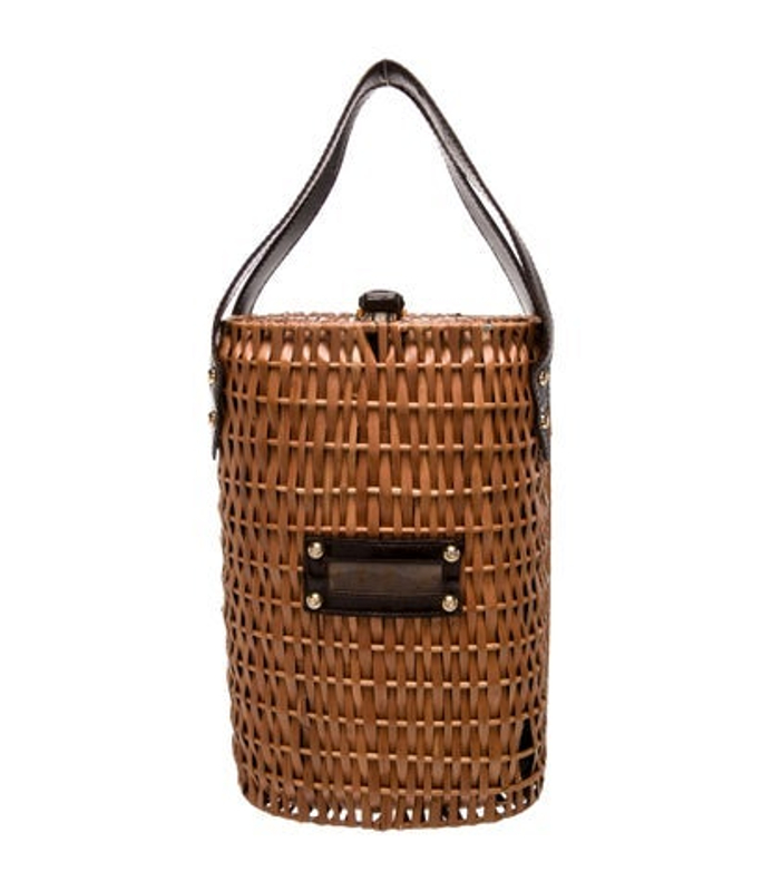 Fendi Wicker Top Handle Bag
