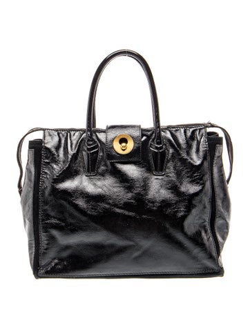 Patent Leather Weekender Bag Vintage