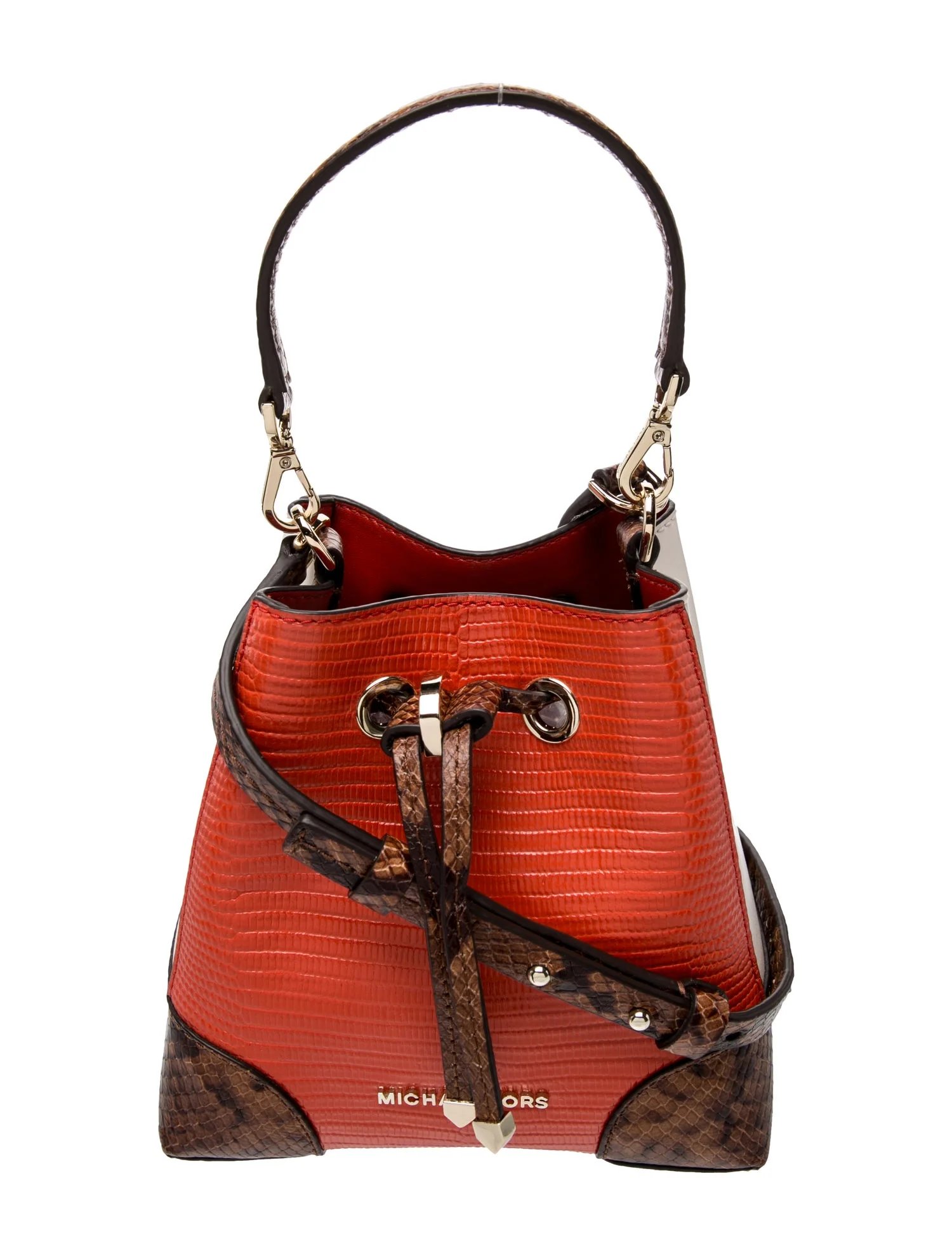 Michael Kors Leather Bucket Bag