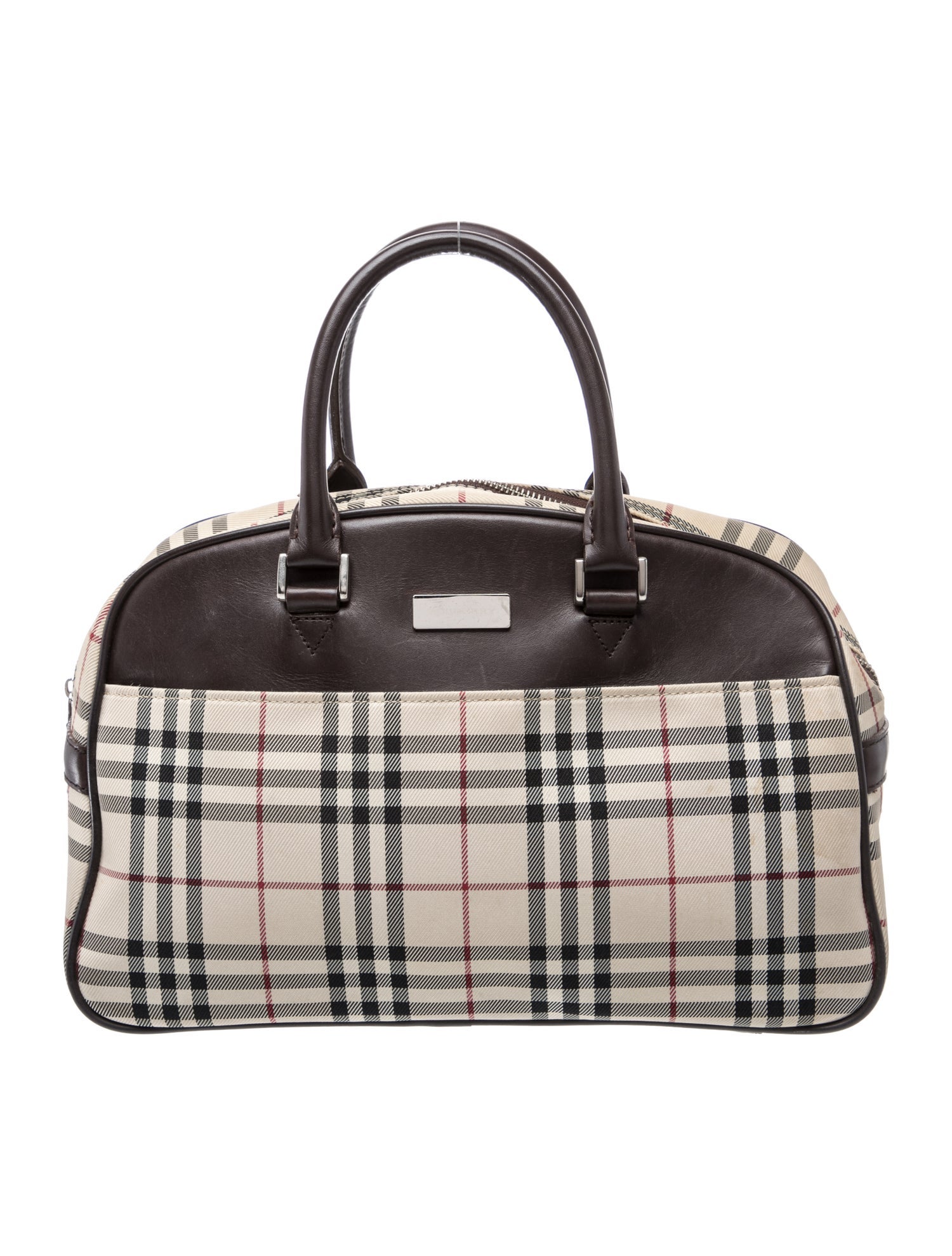 Nova Check Top Handle Bag Vintage
