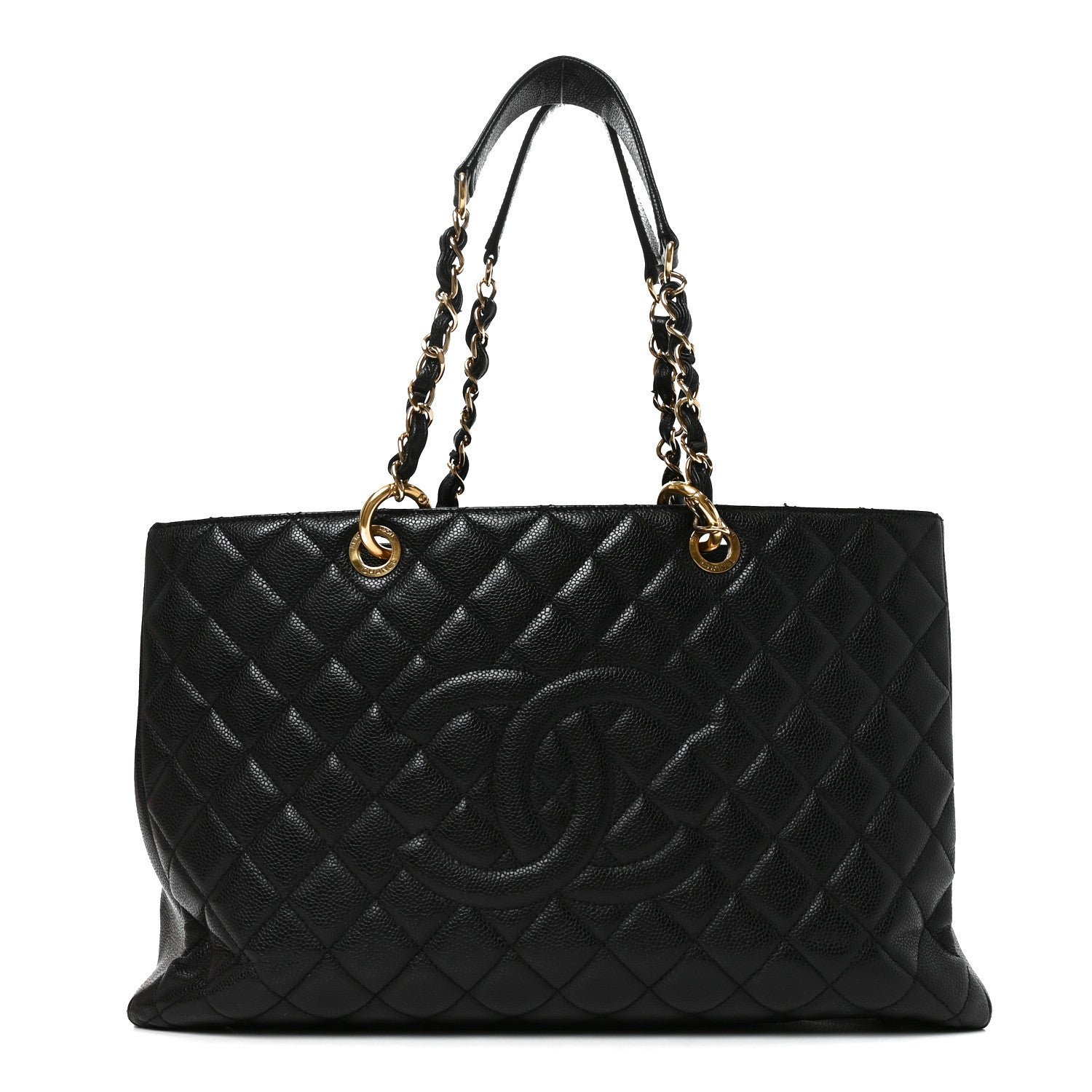 Chanel Caviar Quilted XL Grand Shopping Tote GST Black