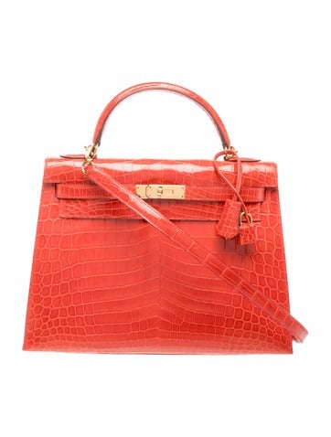 Shiny Niloticus Crocodile Kelly II Sellier 32