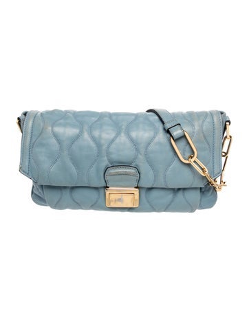 Miu Miu Leather Matelasse Leather Shoulder Bag