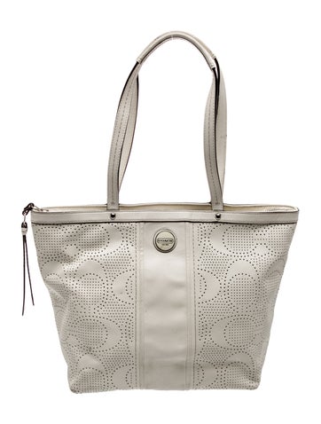 Coach Leather Top Handle Bag
