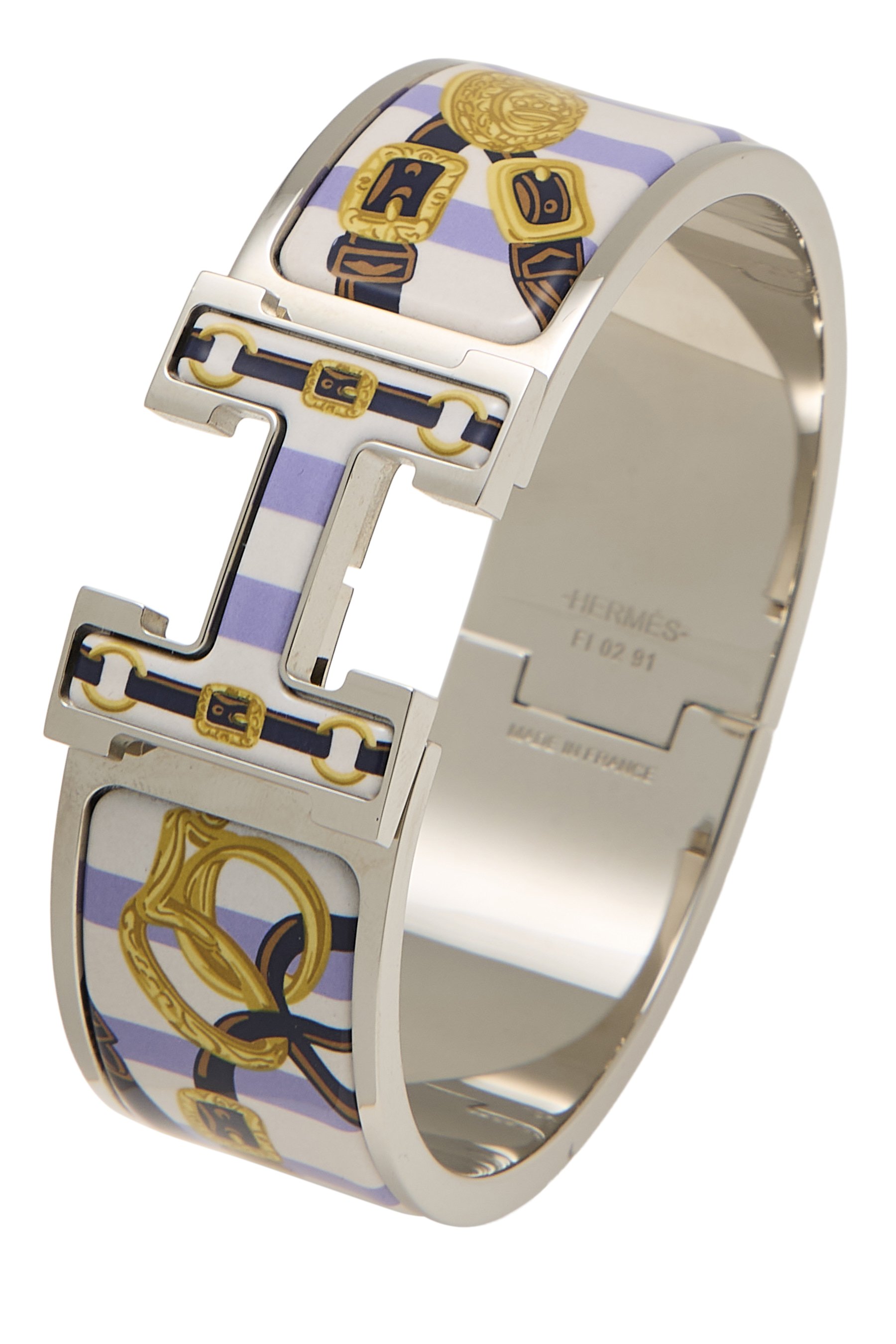 Multicolor Enamel Clic-Clac 'H' Wide PM