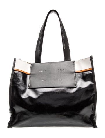 Patent Leather Top Handle Bag