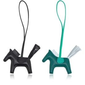 Hermes Set of 2 Alligator Rodeo PM Bag Charms