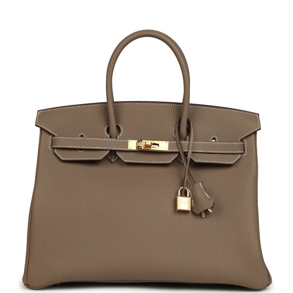 Hermes Birkin 35 Etoupe Togo Gold Hardware