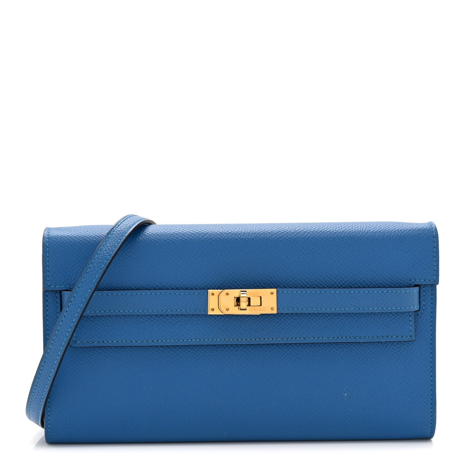 Hermes Epsom Kelly Wallet To Go Bleu Zanzibar