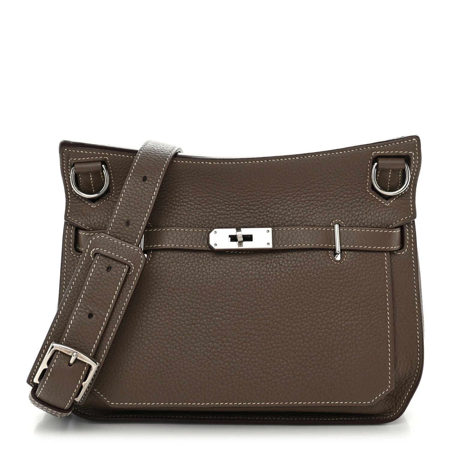 Hermes Taurillon Clemence Jypsiere 28 Etoupe