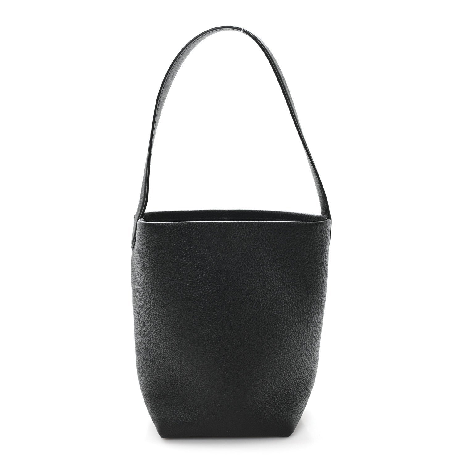 The Row Grained Calfskin Small N/S Park Tote Black