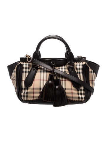 Haymarket Check Top Handle Bag