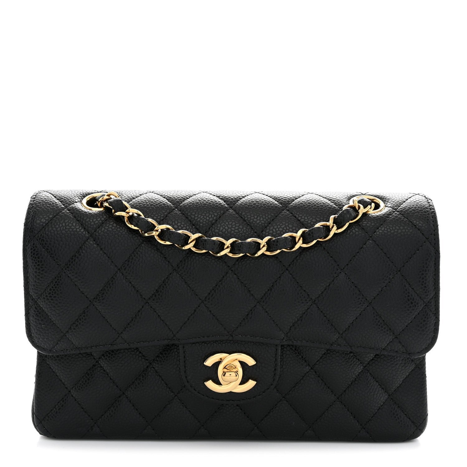 Chanel Caviar Quilted Small Double Flap Black
