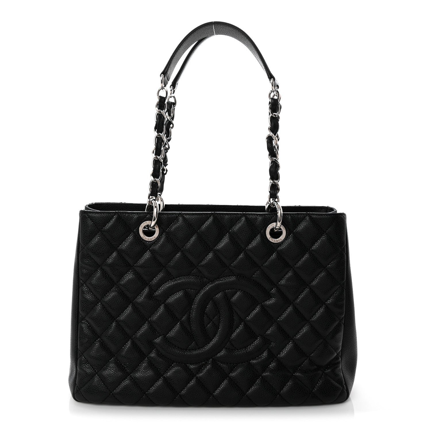 Chanel Caviar Quilted Grand Shopping Tote GST Black
