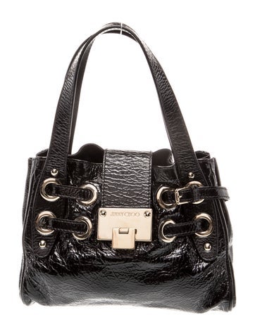 Patent Leather Top Handle Bag