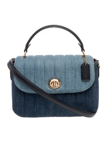Denim Top Handle Bag
