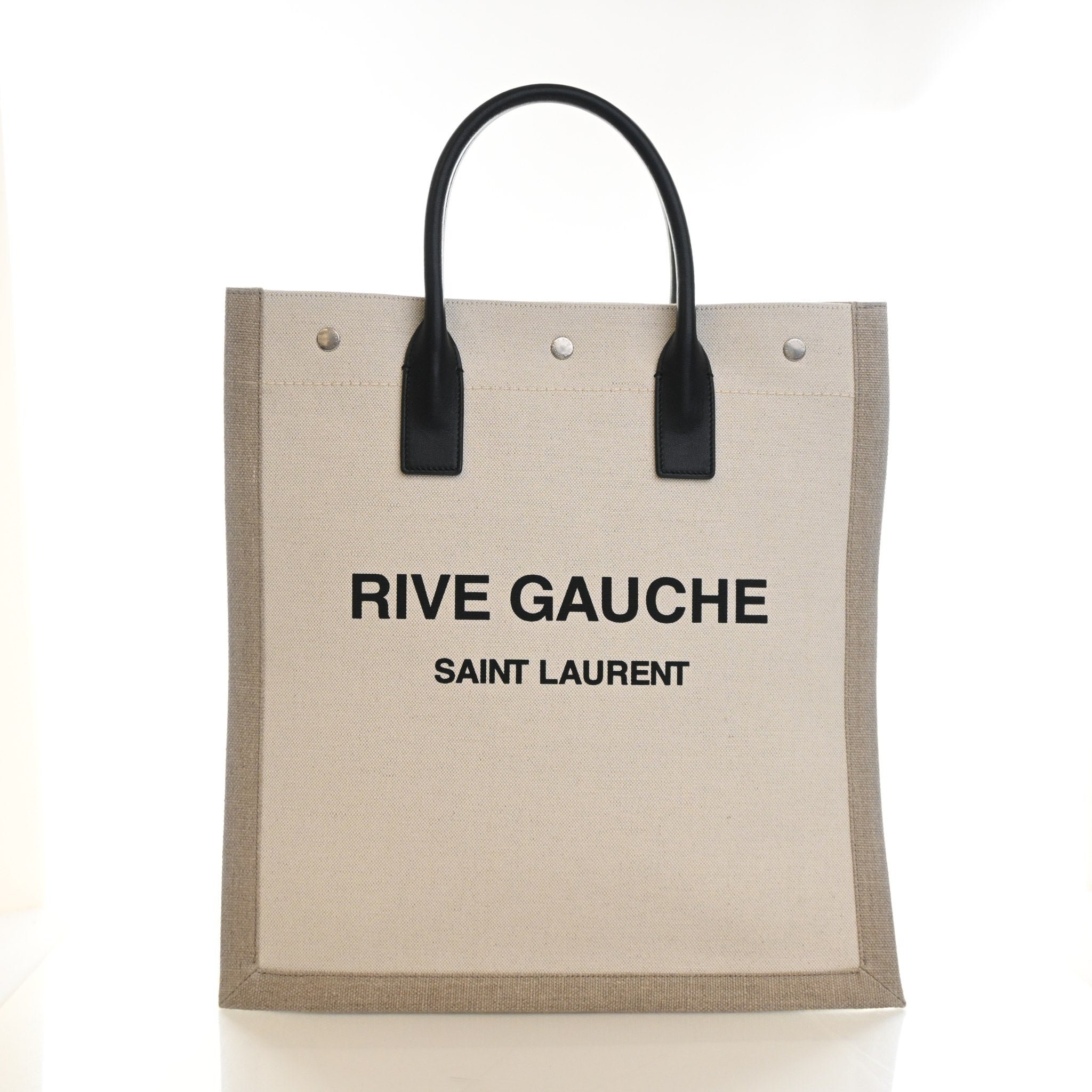 Saint Laurent Mixed Fibers Rive Gauche Tote