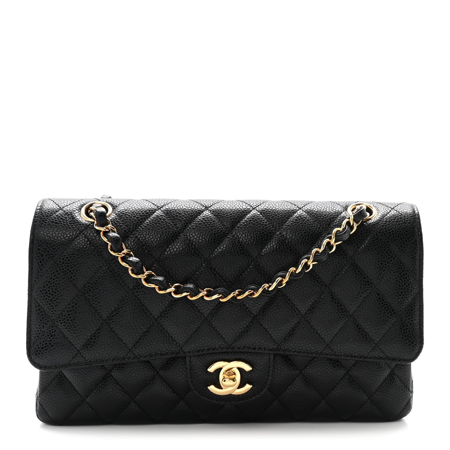 Chanel Caviar Quilted Medium Double Flap Black