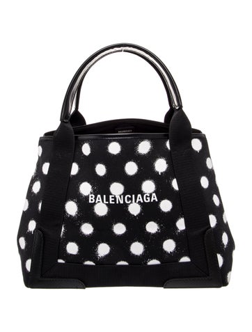 Balenciaga Canvas Navy Cabas Small 2022