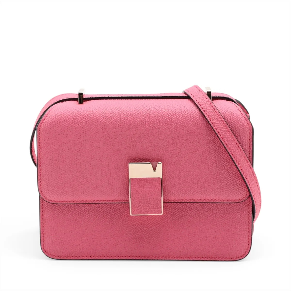 Valextra Valextra Noro Small Leather Shoulder bag Pink