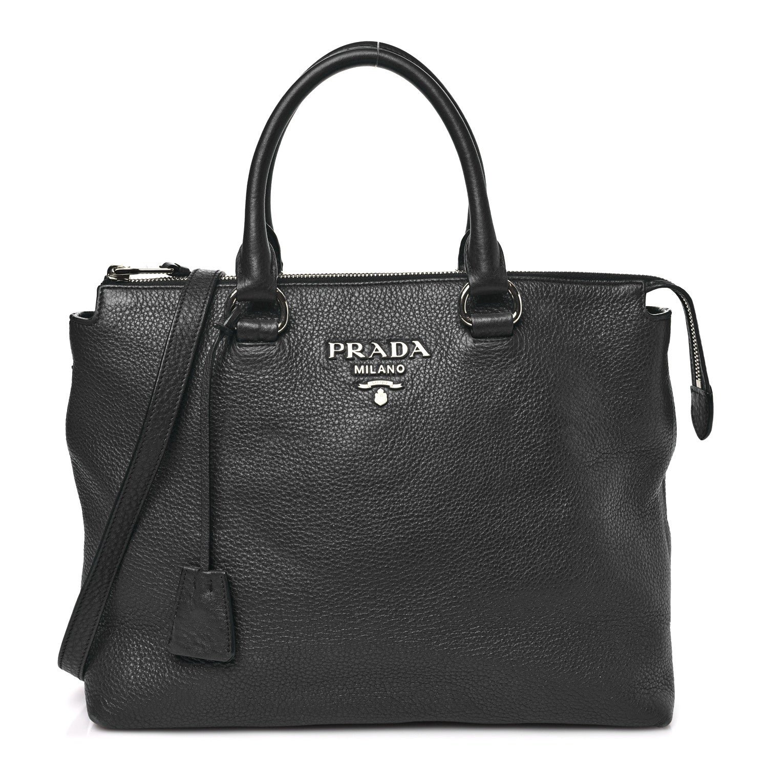 Prada Vitello Phenix Satchel Baltico