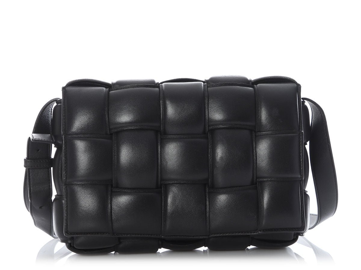 Bottega Veneta Maxi Black Padded Cassette Bag