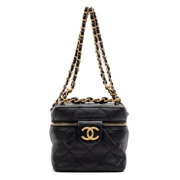 Leather Chain Bar Vanity Case