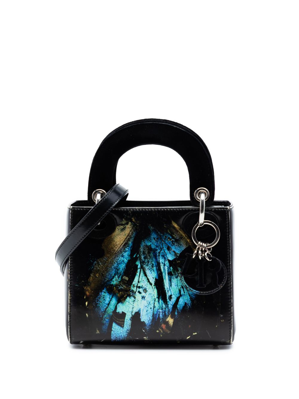 2016 Limited Edition Mat Collishaw Lady Art Mini Calfskin Butterfly Lady Dior satchel