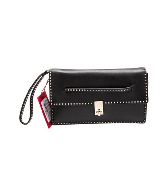 Valentino Rockstud Clutch W Tags