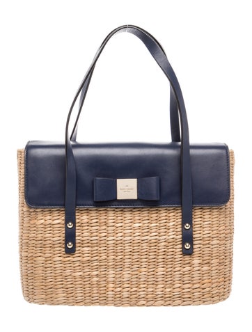 Wicker Top Handle Bag