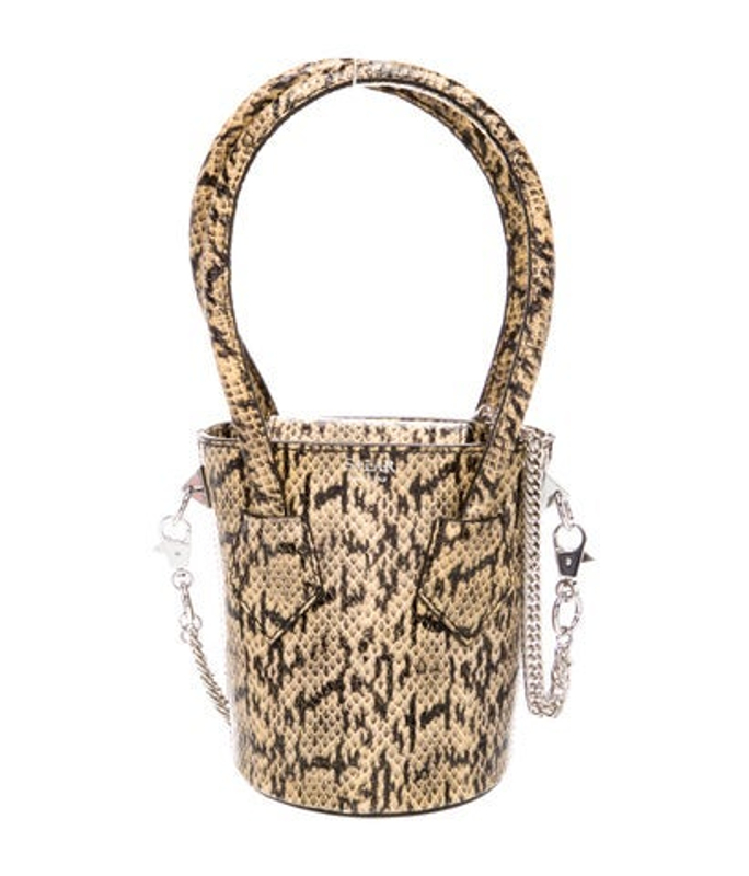 Salar Embossed Leather Shoulder Bag