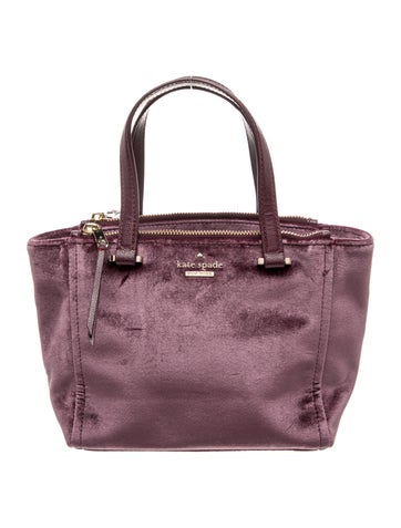 Velvet Top Handle Bag