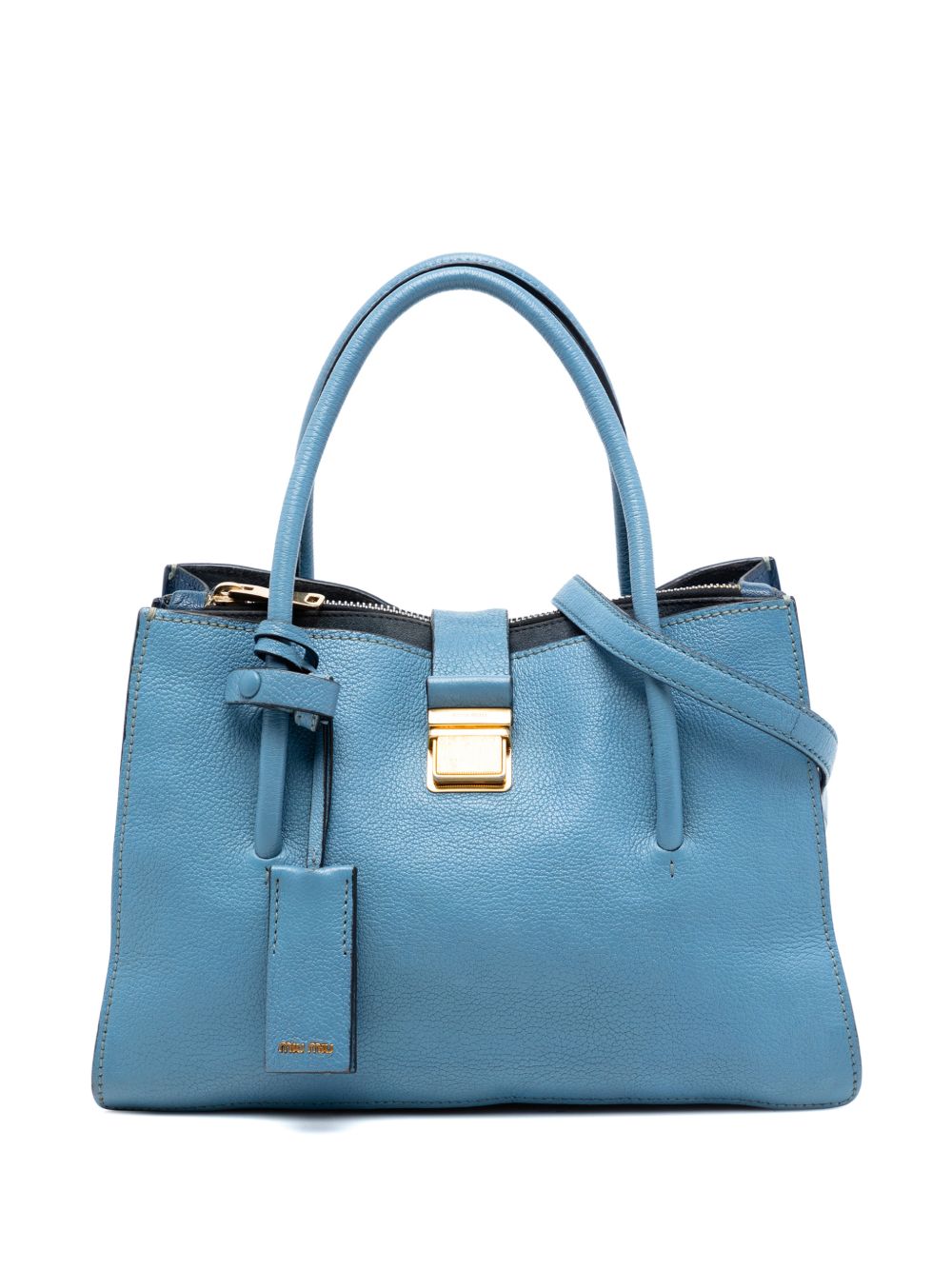 2010-2025 Goatskin Madras Push Lock Tote satchel