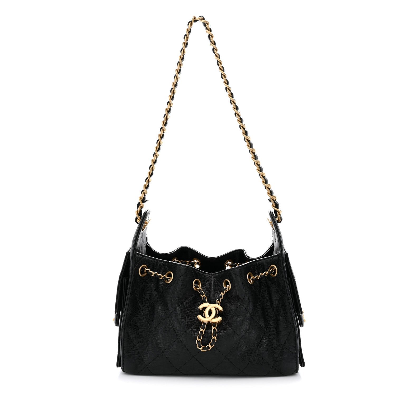 Chanel Caviar Quilted Mini Chanel 25 Handbag Black