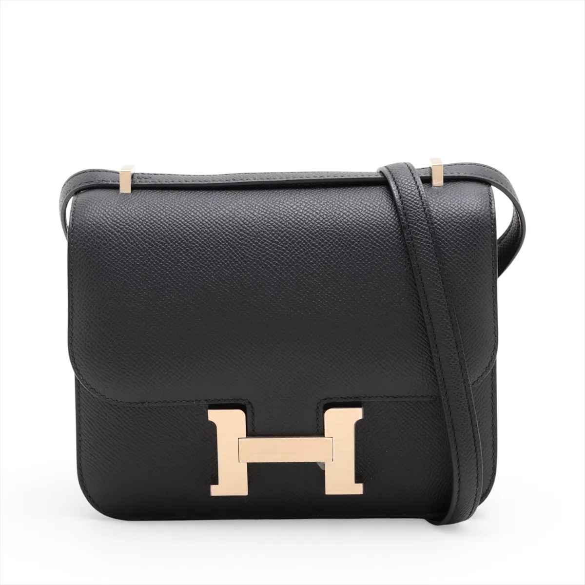 Hermès Constance 3 Mini 18 Miroir Veau Epsom Black matte gold hardware