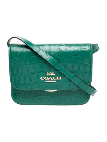 Embossed Leather Crossbody Bag