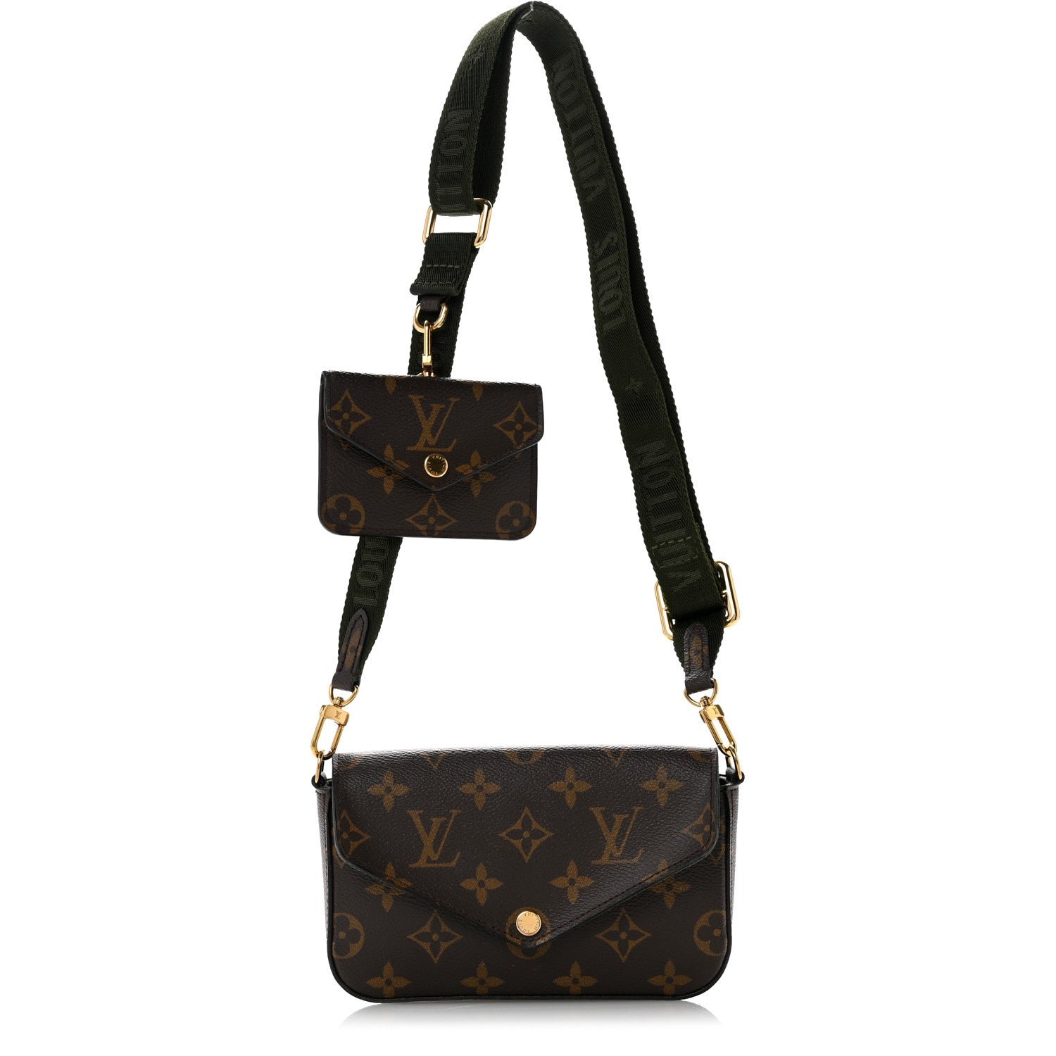 Louis Vuitton Monogram Felicie Strap & Go Kaki