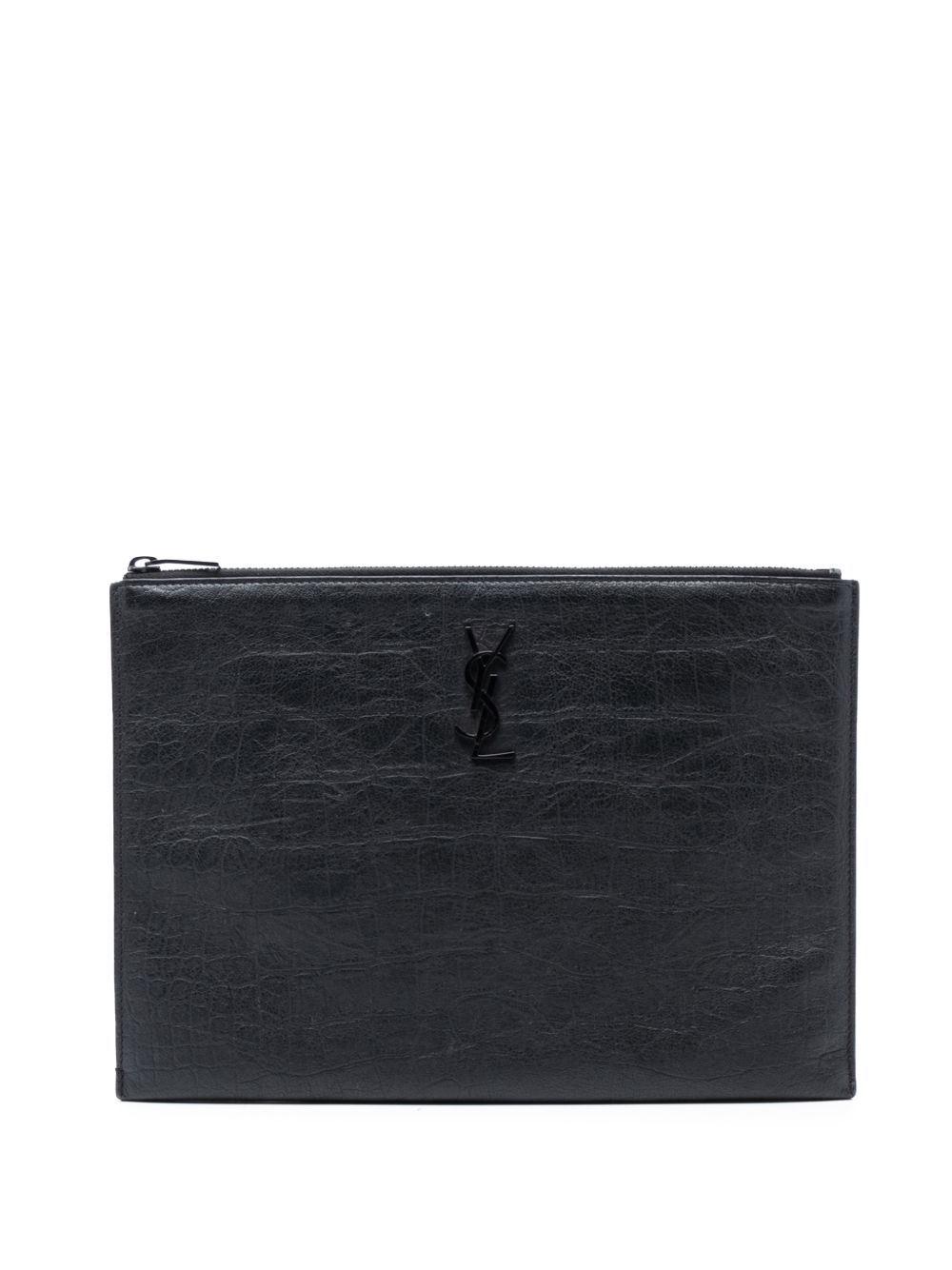 2020 Croc Embossed Leather Monogram clutch bag