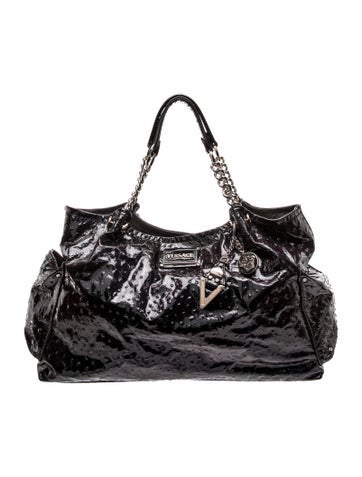 Versace Patent Leather Shoulder Bag