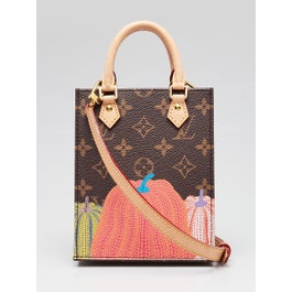 Louis Vuitton x YK Monogram Canvas Pumpkin Petit Sac Plat Bag