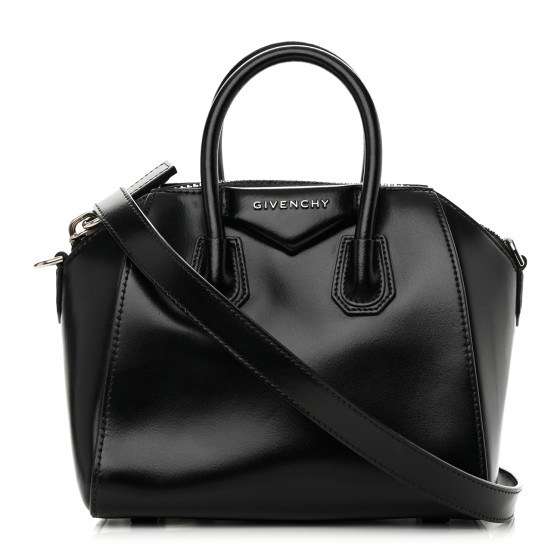 Givenchy Shiny Lord Calfskin Mini Antigona Black