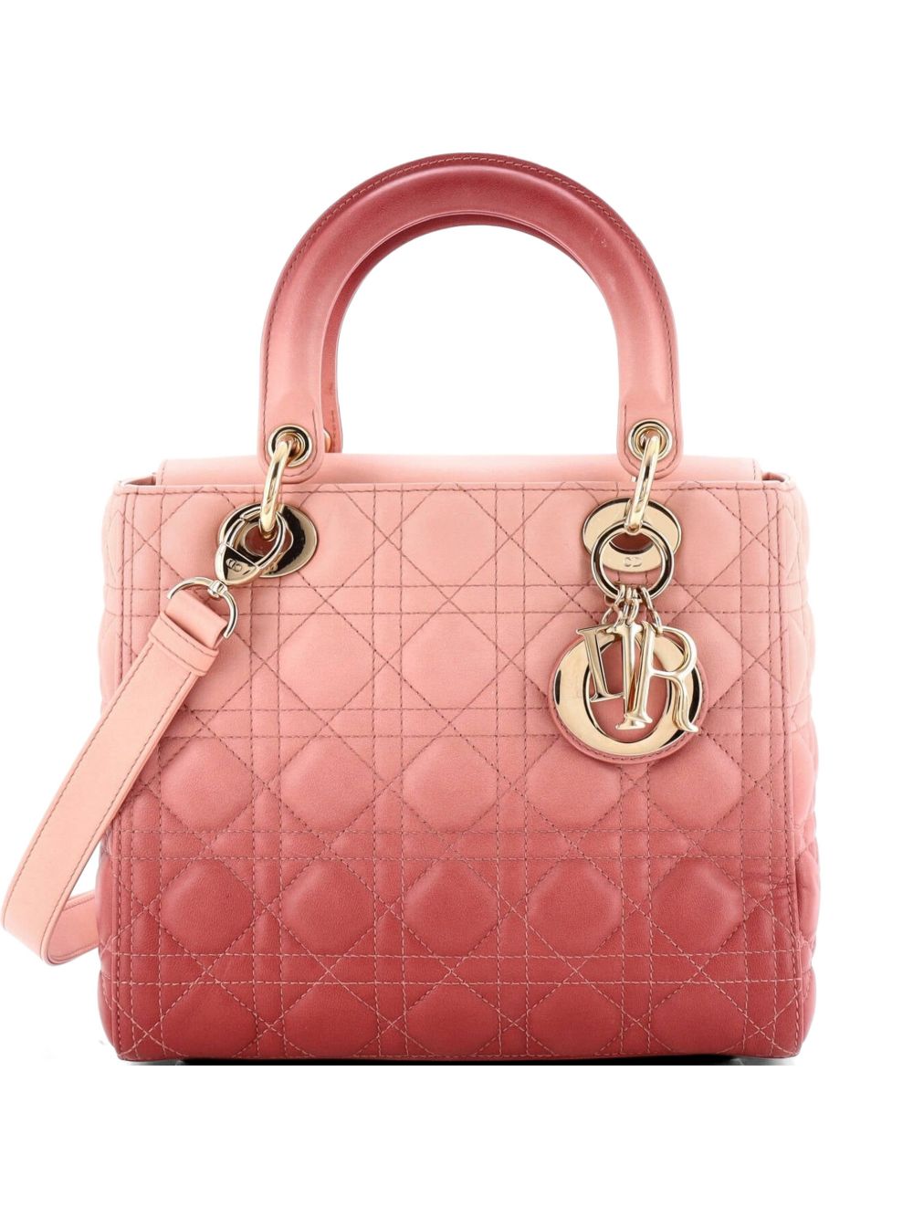 Lady Dior Bag Cannage Quilt Gradient Lambskin Medium satchel
