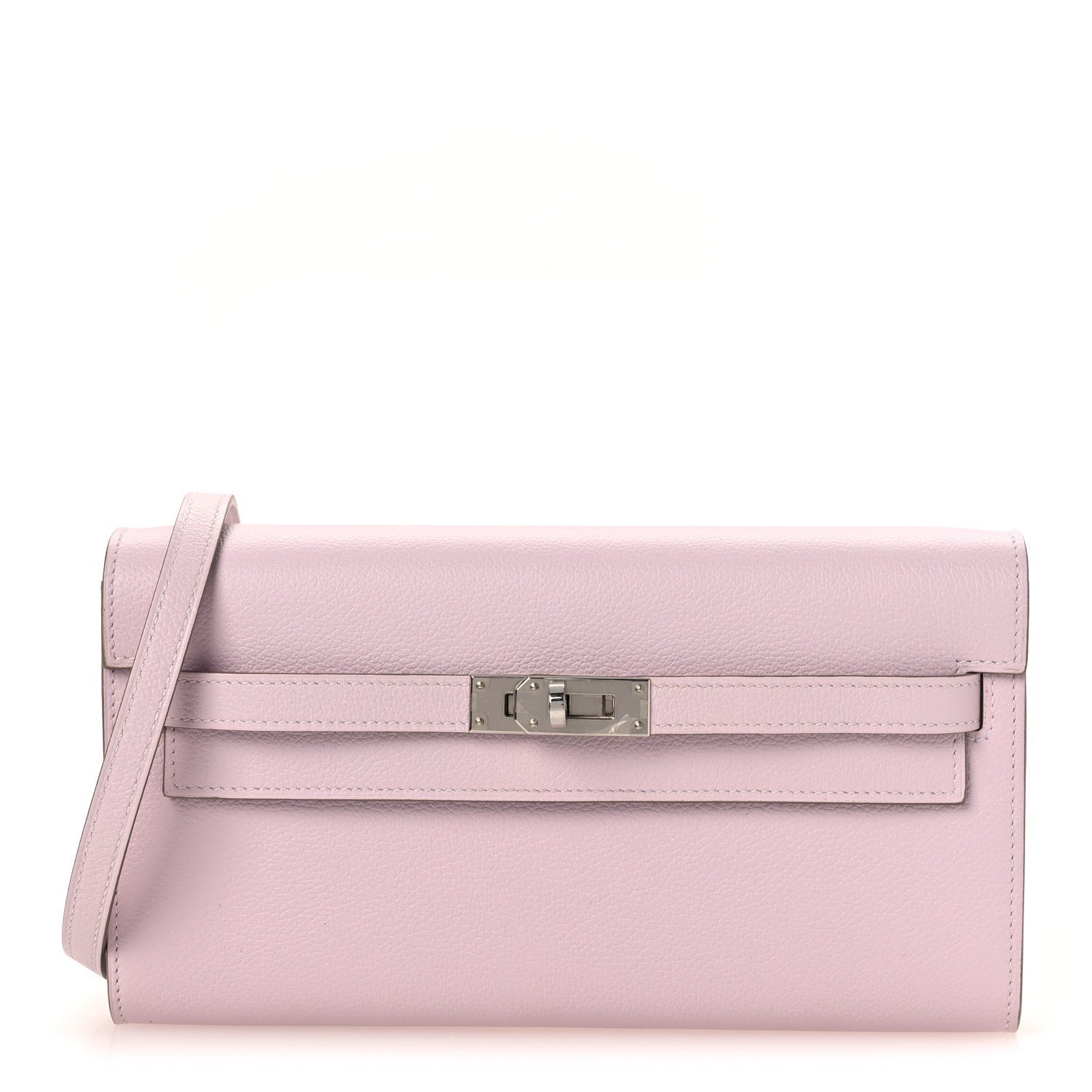 Hermes Evercolor Kelly To Go Wallet Mauve Pale