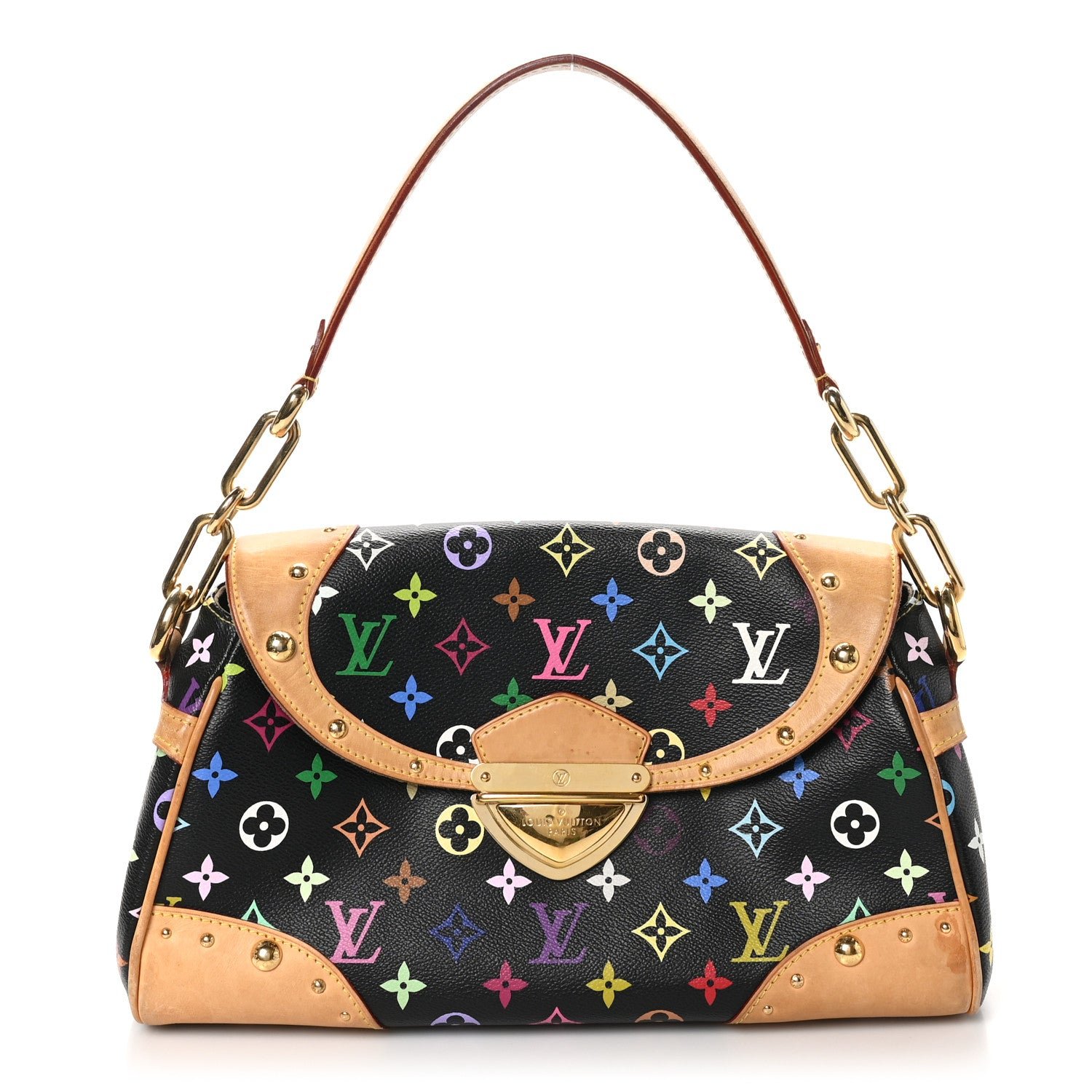 Louis Vuitton Monogram Multicolor Beverly MM Black