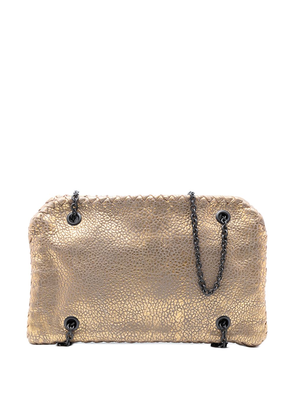 2012-2025 Intrecciato Trimmed Metallic Leather Duo shoulder bag