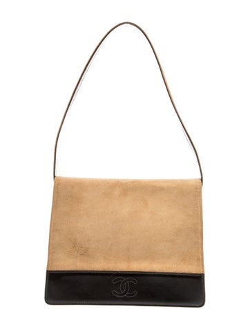Suede CC Flap Shoulder Bag