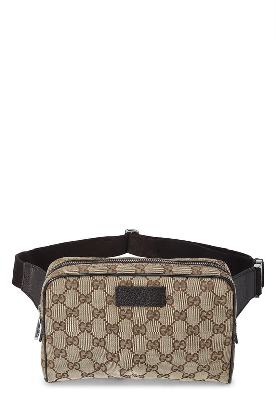 Brown Original GG Canvas Waist Pouch